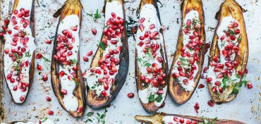 aubergine with buttermilk