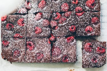 raspberry brownie